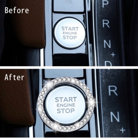 RHINESTONE Car Ignition Start/Stop Decoration - Picture 2 of 4